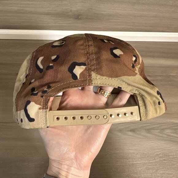 VINTAGE OPERATION DESERT‎ STORM  DESERT CAMO PRINT FIELD HAT Made In USA - Picture 6 of 10